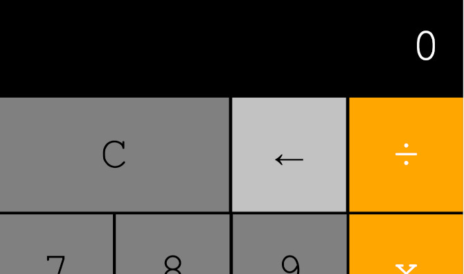 Screenshot of my calculator.